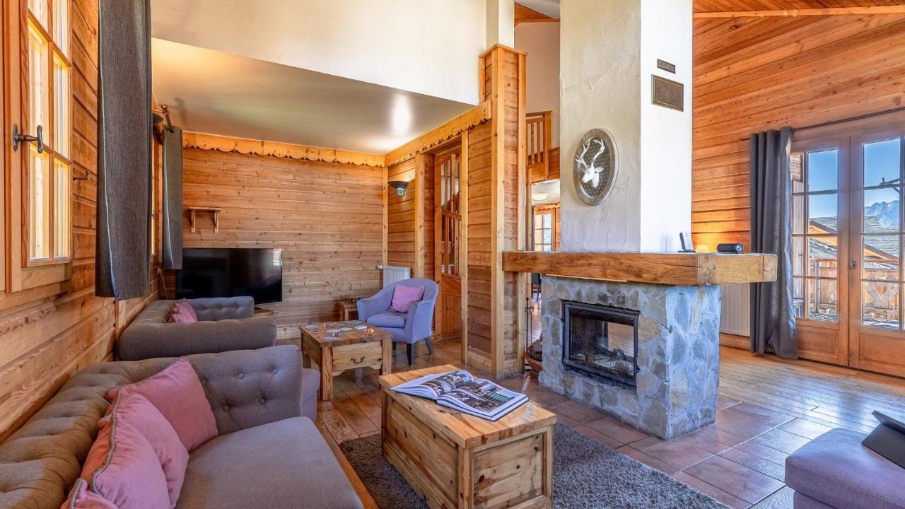 Madame Vacances Les Chalets De L'Altiport Alpe d'Huez Eksteriør billede